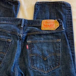36x32 Button Fly Jeans Dark Wash 